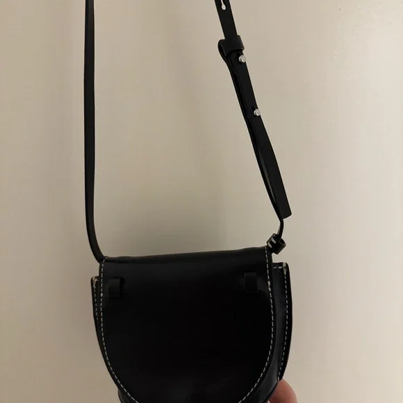 GANNI Recycled Leather Mini Cross Body Purse - Picture 5 of 6